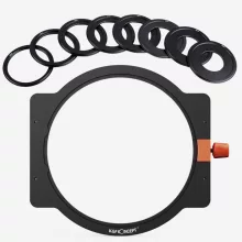 K&F Concept szűrőtartó készlet, KF-1812 - 100x100 mm-es, négyzet alakú szűrőhöz + 8db szűrő adapter
