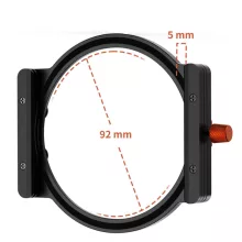 K&F Concept szűrőtartó készlet, KF-1812 - 100x100 mm-es, négyzet alakú szűrőhöz + 8db szűrő adapter