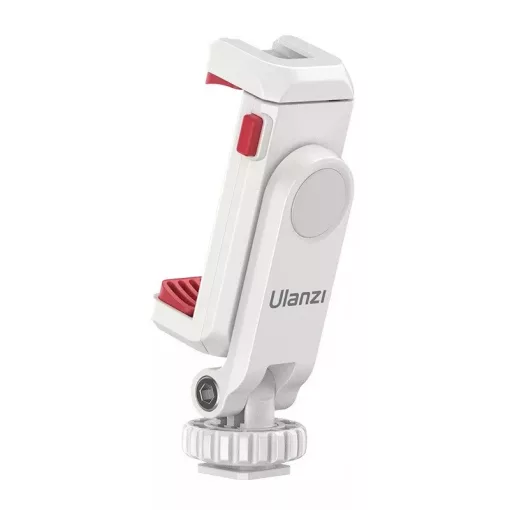 Ulanzi ST-06s telefon tartó adapter állványhoz, elforgatható, dönthető, vakupapucs adapterrel, fehér (UL-3057)