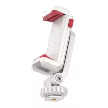 Ulanzi ST-06s telefon tartó adapter állványhoz, elforgatható, dönthető, vakupapucs adapterrel, fehér (UL-3057)