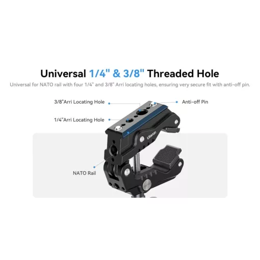 Ulanzi R011A multi funkionális super clamp, satu, 60mm átfogás (UL-T003)