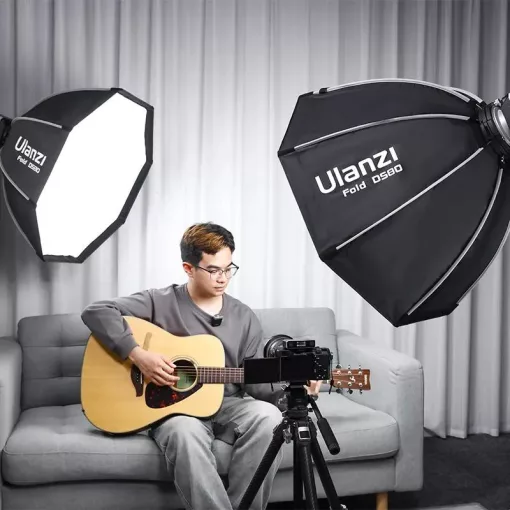 Ulanzi DS80 80cm-es nyitható octobox méhsejtráccsal, Bowens csatlakozás (UL-L069)