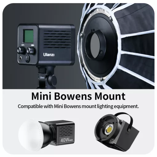 Ulanzi D60 60cm-es nyitható parabola méhsejtráccsal, Mini Bowens csatlakozás (UL-L054)