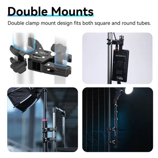 Ulanzi LC01 super clamp, dupla satu, rögzítőbilincs (UL-T017)