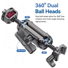 Ulanzi CU03 multi funkionális super clamp, satu + Nato clamp magic arm + arca swiss alap és talp (UL-C027)