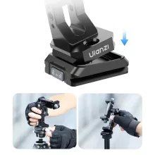 Ulanzi MA53 elforgatható telefontartó adapter, arca swiss, 1db vakupapucs, 5db 1/4" csatlakozó, fém (UL-M028)