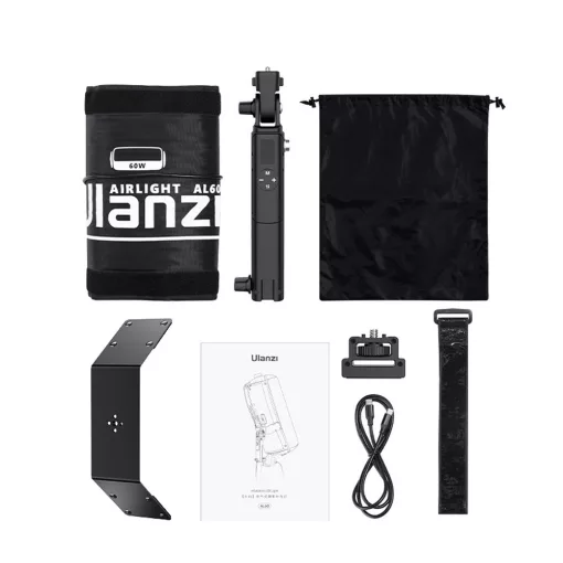 Ulanzi AL60 önfelfújó Led, 60W, 2700-6500K, 10 effekt, 50x27cm, távirányító, APP (UL-L096)