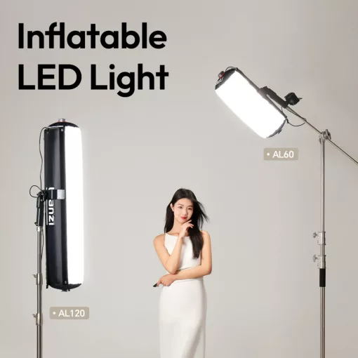 Ulanzi AL120 önfelfújó Led, 120W, 2700-6500K, 10 effekt, 100x27cm, távirányító, APP (UL-L097)