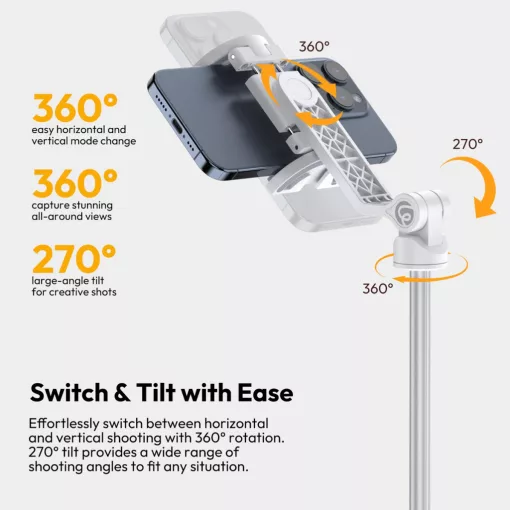Ulanzi TT88 Overhead asztali mini állvány, Magsafe, bluetooth adapter (UL-T111)