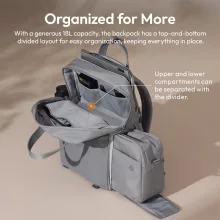 Ulanzi F08, B159, 18L könnyű utazó táska, fotós hátizsák, szürke (UL-B159)