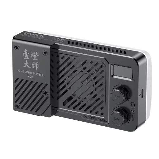 Ulanzi 40W bi-color led lámpa, 14000lux, 37Wh, 2700K-6500K, 95CRI, 8 effekt, hűtőventillátor (UL-L129)