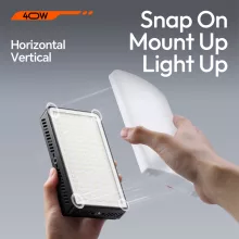 Ulanzi 40W bi-color led lámpa, 14000lux, 37Wh, 2700K-6500K, 95CRI, 8 effekt, hűtőventillátor (UL-L129)