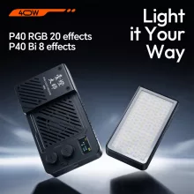 Ulanzi 40W rgb led lámpa, 14000lux, 37Wh, 2700K-6500K, 95CRI, 20 effekt, hűtőventillátor (UL-L130)