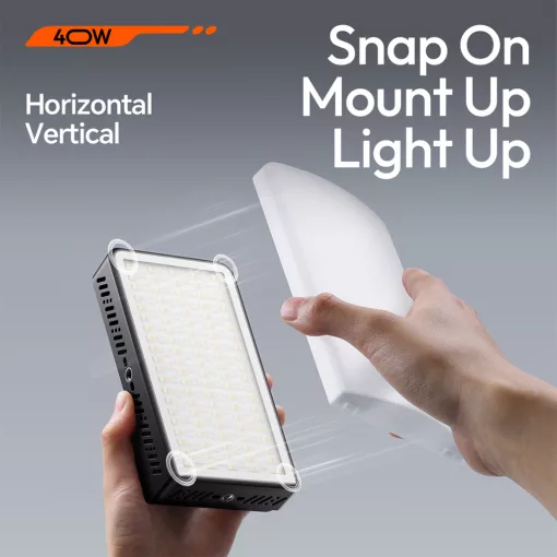 Ulanzi 40W rgb led lámpa, 14000lux, 37Wh, 2700K-6500K, 95CRI, 20 effekt, hűtőventillátor (UL-L130)