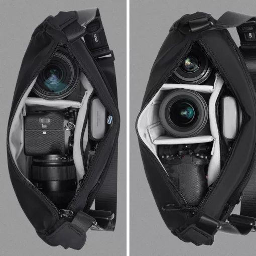 Ulanzi HMN1 Lunar oldaltáska, ráadás kis tokkal, fekete (UL-B161)