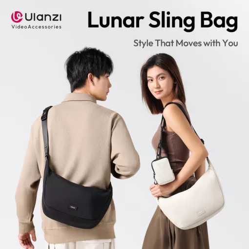 Ulanzi HMN1 Lunar oldaltáska, ráadás kis tokkal, törtfehér (UL-B160)