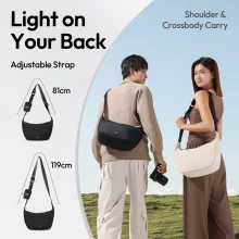 Ulanzi HMN1 Lunar oldaltáska, ráadás kis tokkal, törtfehér (UL-B160)