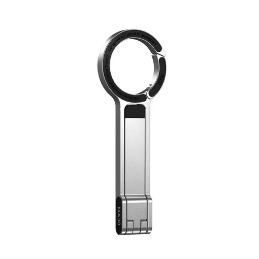 Ulanzi MA30 összehajtható mini állvány, Magsafe kompatibilis telefonokhoz, karabiner, ezüst (UL-M060)