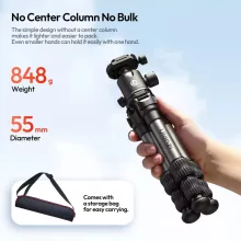 Ulanzi TT30 Travel utazó mini állvány, 14-44cm, 6kg teherbírás, Uka gyorscseretalp (UL-T095)