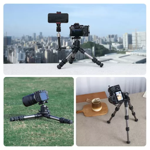 Ulanzi TT30 Travel utazó mini állvány, 14-44cm, 6kg teherbírás, Uka gyorscseretalp (UL-T095)