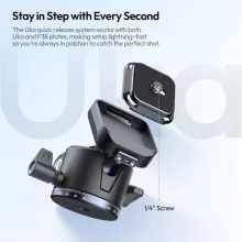 Ulanzi OMBRA II YING állvány, 156cm, 3kg teherbírás, Uka gyorscseretalp, telefontartó adapter (UL-T156)