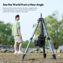 Ulanzi OMBRA II XINAG videó állvány, 157cm, fluid videófej, 3kg teherbírás, telefontartó adapter (UL-T154)