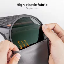 K&F Concept szűrőtartó tok, 3db szűrő számára, 37-62mm (KF-13-139)