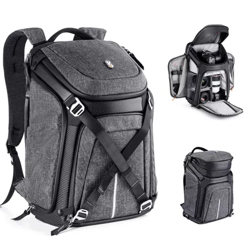 K&f Concept Alpha Backpack 25 literes, fotós hátizsák, vízálló, szürke (KF-13-105)