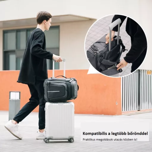 K&f Concept Alpha Backpack 25 literes, fotós hátizsák, vízálló, szürke (KF-13-105)