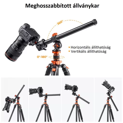 K&F Concept elforgatható univerzális középoszlop, állványokhoz (KF-31-037)