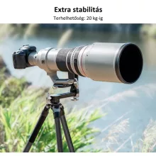 K&F Concept gimbal állványfej, arca swiss, CNC alumínium ötvözet (KF-31-052)