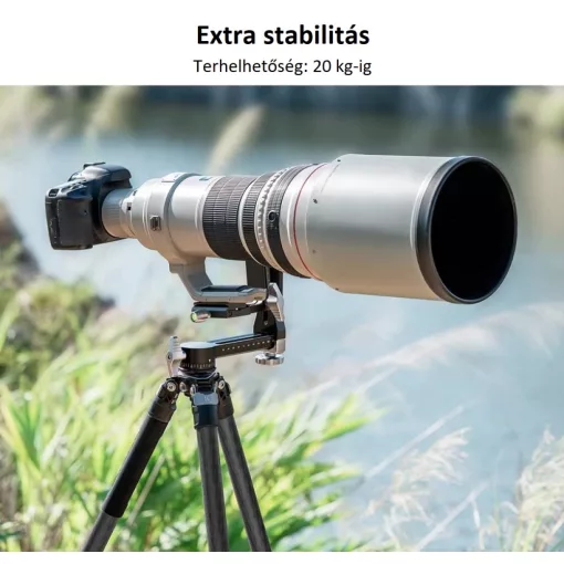 K&F Concept gimbal állványfej, arca swiss, CNC alumínium ötvözet (KF-31-052)