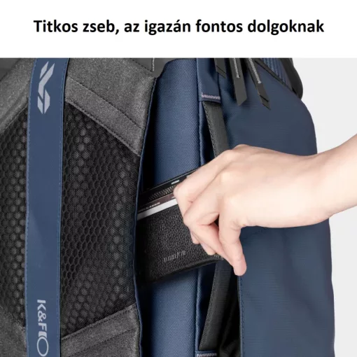 K&f Concept Alpha Backpack 25 literes, fotós hátizsák, vízálló, kék (KF-13-105V2)