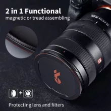 K&F Concept fém mágneses objetív sapka, 82mm, mágneses adapter nem tartozék (KF-04-074)