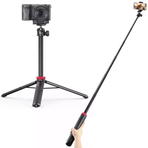 Ulanzi MT-44 E selfie állvány, monopod, telefontartó adapter, 149cm max magasság, fehér (UL-2503E)