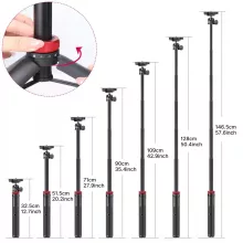 Ulanzi MT-44 E selfie állvány, monopod, telefontartó adapter, 149cm max magasság, fehér (UL-2503E)