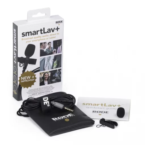 RODE SmartLav+ csiptetős mikrofon iPhone, iPad készülékekhez és okostelefonokhoz (SmartLav+)