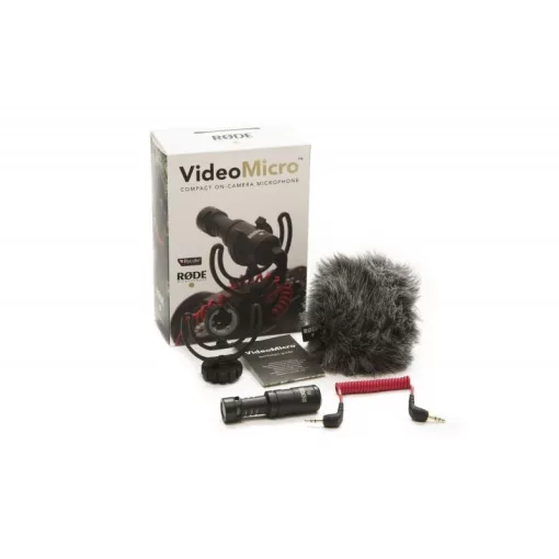 RODE VideoMicro mini videomikrofon Rycote Lyre felfüggesztéssel (VMicro)