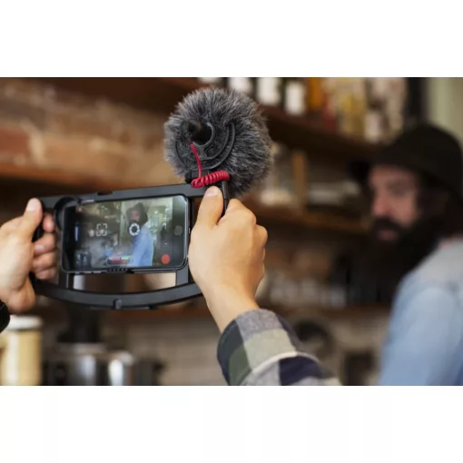 RODE VideoMicro mini videomikrofon Rycote Lyre felfüggesztéssel (VMicro)