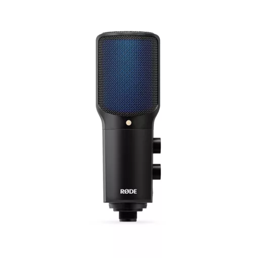RODE NT-USB+ Professzionális kondenzátor USB mikrofon fejhallgató erősítővel, pop-filterrel és asztali állvánnyal, DSP, Connect & Central SW