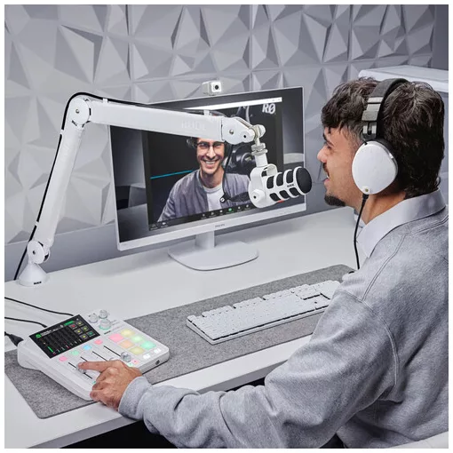 RODE RODECASTER FEHÉR DUO PODCAST ÉS AUDIO PRODUKCIÓS KEVERŐ (RC DUO-W)