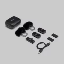 RODE Wireless Micro-C ultra kompakt két csatornás vezeték nélküli mikrorofonrendszer USB-C csatlakozóval, fekete