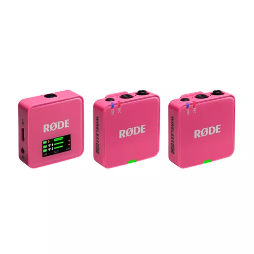 RODE Wireless GO GEN3 két csatornás vezeték nélküli mikrofon rendszer, rózsaszín