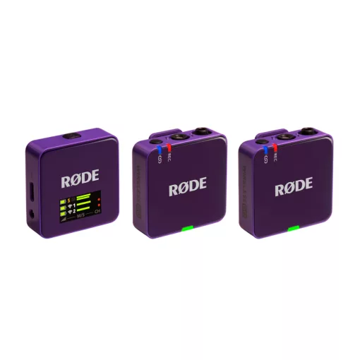 RODE Wireless GO GEN3 két csatornás vezeték nélküli mikrofon rendszer, lila