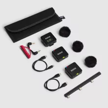 RODE Wireless GO GEN3 két csatornás vezeték nélküli mikrofon rendszer, piros