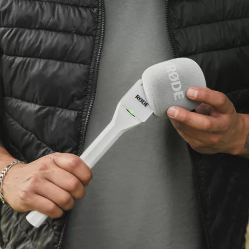 RODE Interview GO mikrofonfogó nyél vezeték néküli mikrofonokhoz, fehér