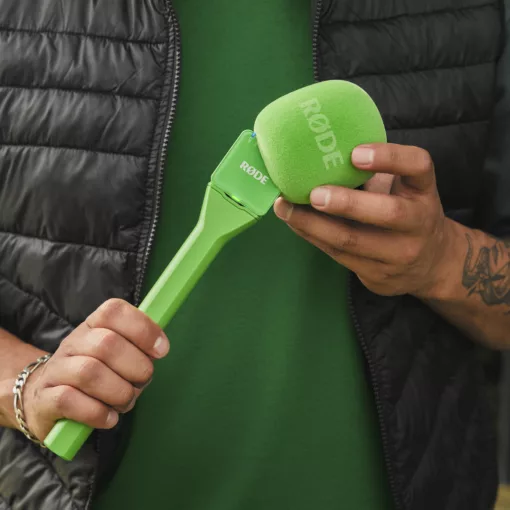 RODE Interview GO mikrofonfogó nyél vezeték néküli mikrofonokhoz, zöld