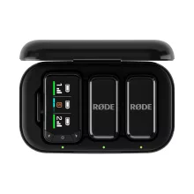 Rode Wireless Micro Camera Kit két csatornás kompakt vezeték nélküli mikrofon (USB-C), fekete 