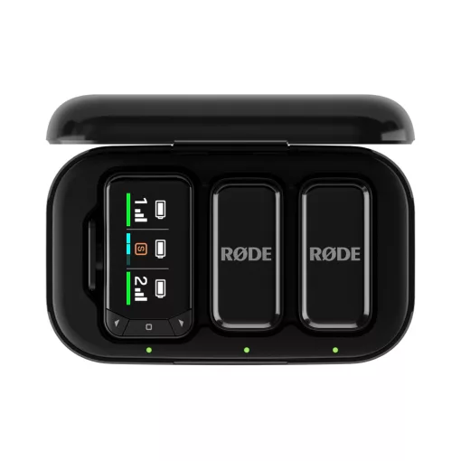 Rode Wireless Micro Camera Kit két csatornás kompakt vezeték nélküli mikrofon (USB-C), fekete 