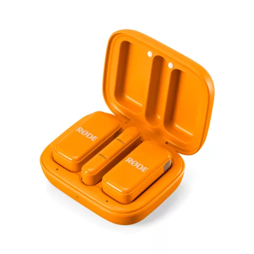 RODE Wireless Micro-C két csatornás kompakt vezeték nélküli mikrofon (USB-C), narancssárga